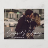 Carte d'annonce de fiançailles et de mariage en fu (Devant)