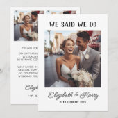 Carte d'annonce de fuite (Devant / Derrière)