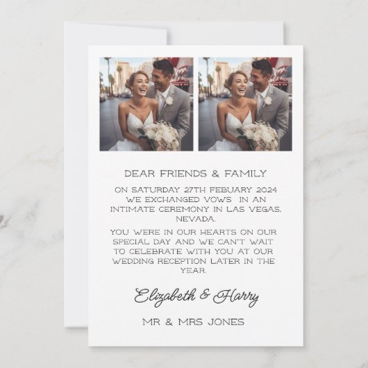 Carte d'annonce de fuite amoureuse (Dos)