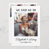 Carte d'annonce de fuite amoureuse (Devant / Derrière)