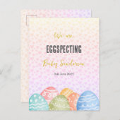 Carte d'annonce de grossesse, En attente  (Devant / Derrière)