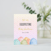 Carte d'annonce de grossesse, En attente  (Debout devant)