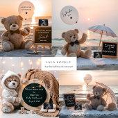 Carte d'annonce de grossesse neutre modifiable