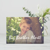 Carte d'annonce de grossesse Photo Big Brother Ble (Debout devant)