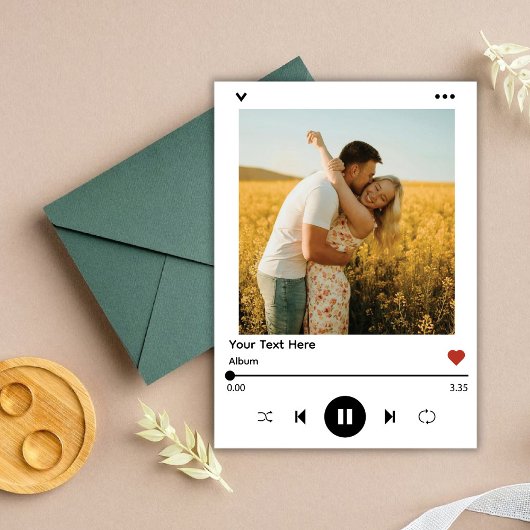 Carte d'annonce de grossesse photo d'album de chan