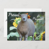 Carte d'annonce de grossesse pittoresque (Devant / Derrière)