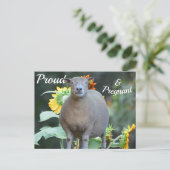 Carte d'annonce de grossesse pittoresque (Debout devant)