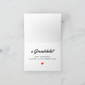 Carte d'annonce de grossesse pour grands-parents (Intérieur)