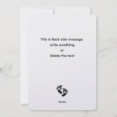 Carte d'annonce de grossesse pour première grand-m (Dos)