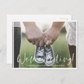 Carte d'annonce de grossesse simple moderne (Devant / Derrière)