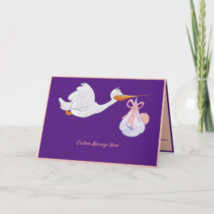 Carte d'annonce de la Baby Shower pour une Petite