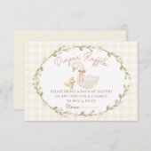 Carte d'annonce de la clôture pour bébé Canard à c (Devant / Derrière)