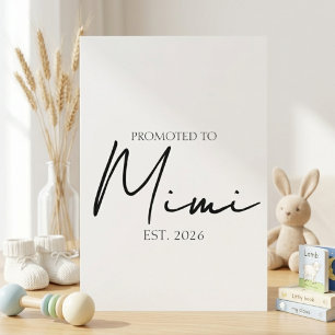 Carte d'annonce de l'année de Mimi EST promue