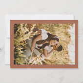 Carte d'annonce de mariage à photo d'arche Enregis (Dos)