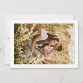 Carte d'annonce de mariage à photo d'arche Enregis (Dos)