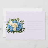 Carte d'annonce de mariage élégante à l'aquarelle (Dos)