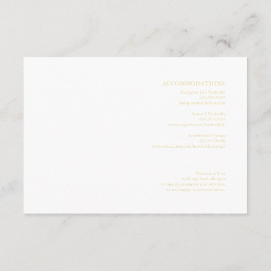 Carte d'annonce de mariage en damassé vert pomme (Dos)