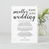 Carte d'annonce de mariage moderne minimale plus p (Debout devant)