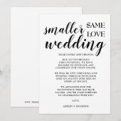 Carte d'annonce de mariage moderne minimale plus p (Devant / Derrière)