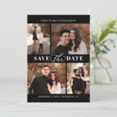 Carte d'annonce de mariage modifiable et raffinée (Debout devant)
