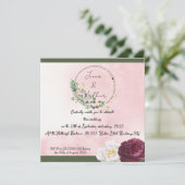 Carte d'annonce de mariage personnalisée (Debout devant)