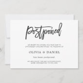 Carte d'annonce de mariage reporté simple (Devant)