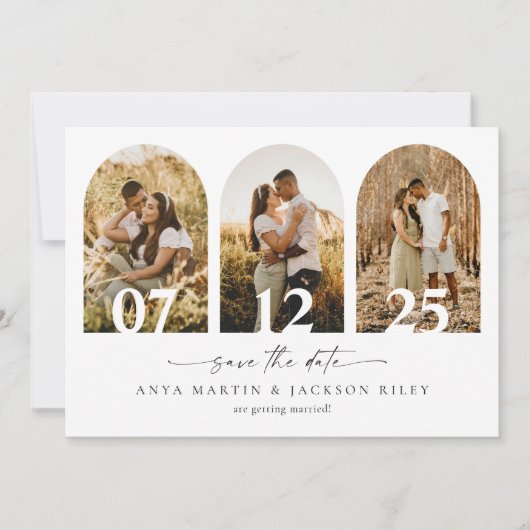 Carte d'annonce de mariage Save The Date (Devant)