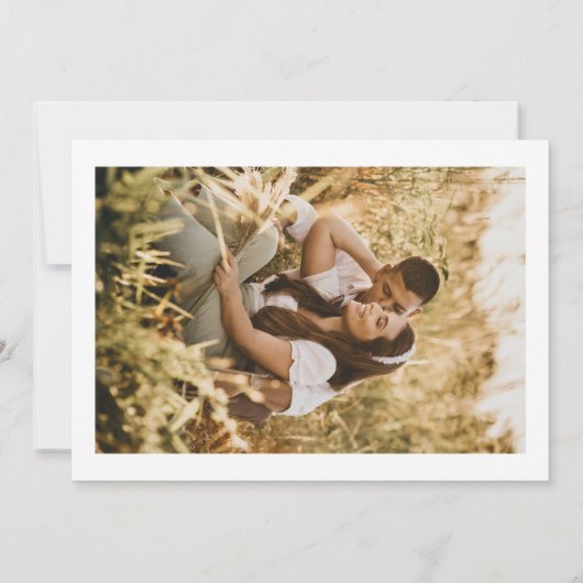 Carte d'annonce de mariage Save The Date (Dos)