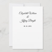 Carte d'annonce de mariage Watercolor Telluride Co (Dos)