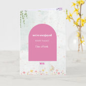 Carte d'annonce de naissance (Fleur jaune)