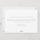 Carte d'annonce de naissance | Annonce de nouveau  (Dos)