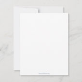 Carte d'annonce de naissance Baby Oh, Hello Flat (Dos)