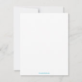 Carte d'annonce de naissance Baby Oh, Hello Flat (Dos)