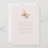 Carte d'annonce de naissance de bébé à l'aquarelle (Dos)