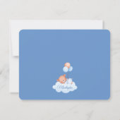 Carte d'annonce de naissance de bébé garçon musulm (Dos)