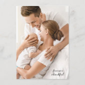 Carte d'annonce de naissance de Mini Rose bébé (Dos)