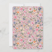 Carte d'annonce de naissance plate de journal mode (Dos)