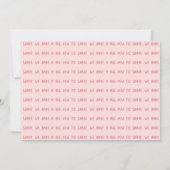 Carte d'annonce de naissance Saint-Valentin envelo (Dos)
