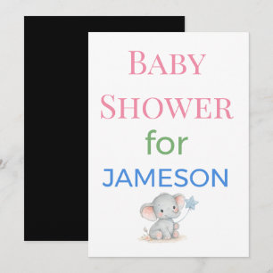 Carte d'annonce de naissance Tirage au sort de cou