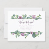 Carte d'annonce de nouvelle adresse de domicile No (Devant)