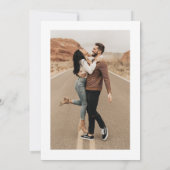 Carte d'annonce de photo de mariage bohème avec ar (Dos)