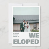 Carte d'annonce de photo de mer simple "Nous nous (Devant)