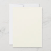 Carte d'annonce de réception à l'aquarelle florale (Dos)