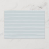 Carte d'annonce de réception de mariage sur la côt (Dos)