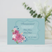 Carte d'annonce de rééchelonnement (Debout devant)