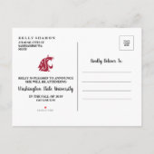 Carte d'annonce de remise de diplôme (Dos)