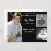 Carte d'annonce de remise de diplôme avec collage (Devant / Derrière)