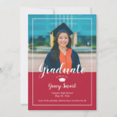 Carte d'annonce de remise de diplôme - Couleurs de (Devant)