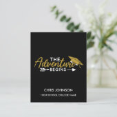 Carte d'annonce de remise de diplôme de la promoti (Debout devant)