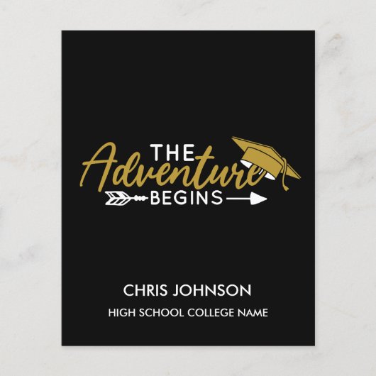 Carte d'annonce de remise de diplôme de la promoti (Devant)